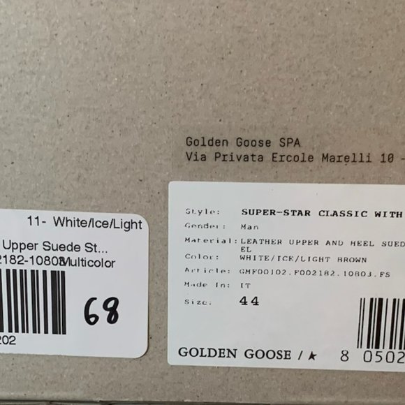 Super Star Classic with Spur Golden Goose-Size 11 white/Ice/Light Brown - Picture 5 of 5